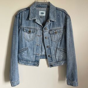 Old Navy Denim Distressed Jacket XS